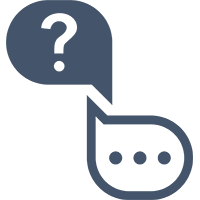 Question and response icon